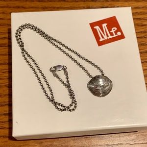 Mignon Faget SS small disc on 16” ball chain